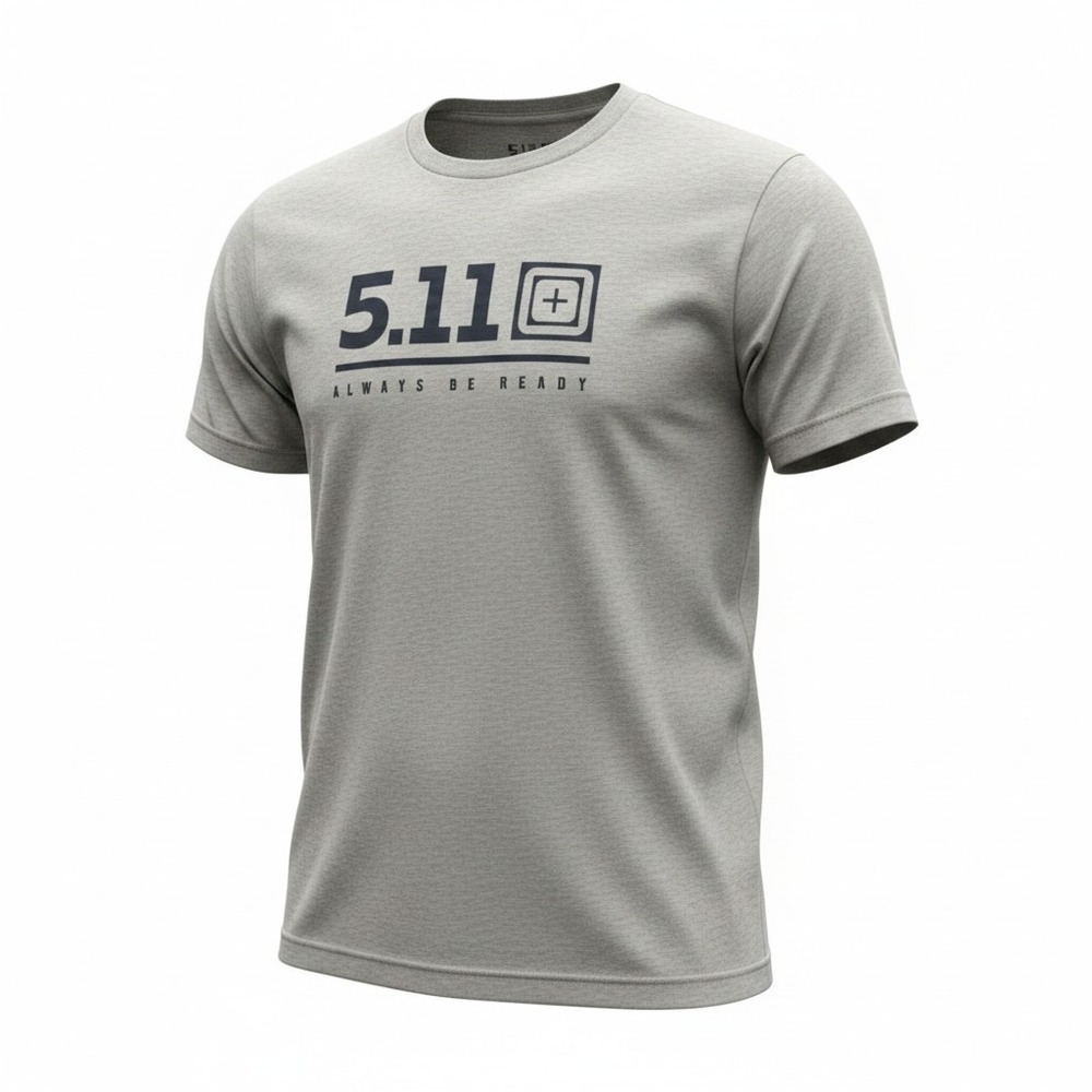 5.11 Tactical Always Be Ready Gray T Shirt Men's Size S Short Sleeve Techcore